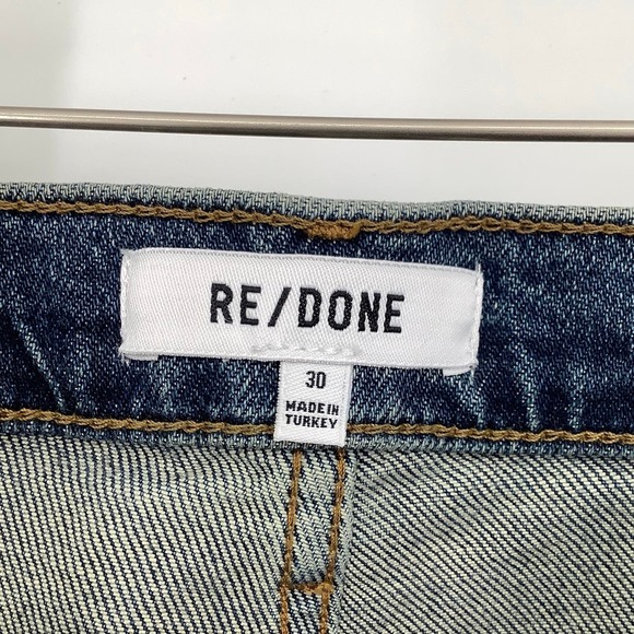 NEW! RE/DONE Size 30 90s High Rise Loose Distressed Jeans Denim $295 msrp I8-7 - Picture 4 of 10